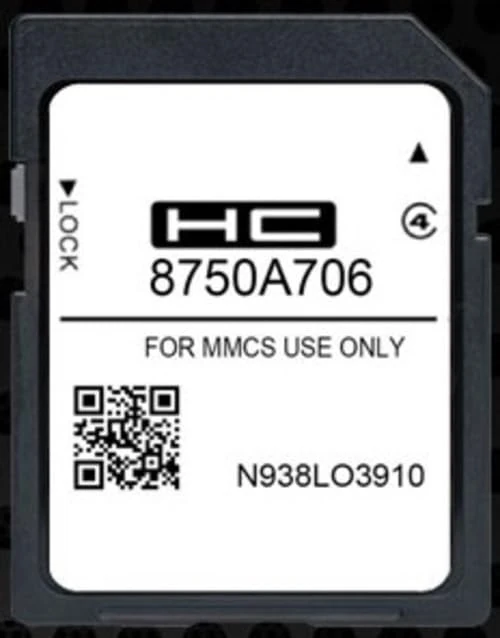 SD Map GPS Navigation Europe - 2025.A Compatible with Mitsubishi - MMCS W19 (A706)