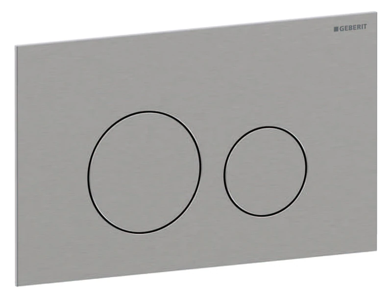 Geberit Sigma 40 Push Plate Round Brushed Stainless Steel for Sigma Cistern 8 cm (UP720) and 12 cm (UP320)