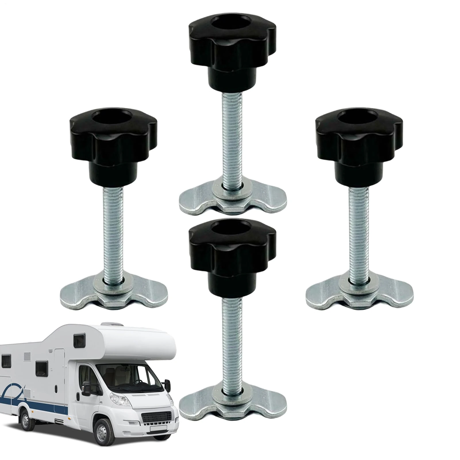 Heavy-Duty L Track Accessories, Galvanized Steel Bolt Down Points, Ergonomic Anti-Slip Rail Fittings for Vehicles, Airplanes, Cars, Secure Load Management Hardware for Cargo and Tie-Down System