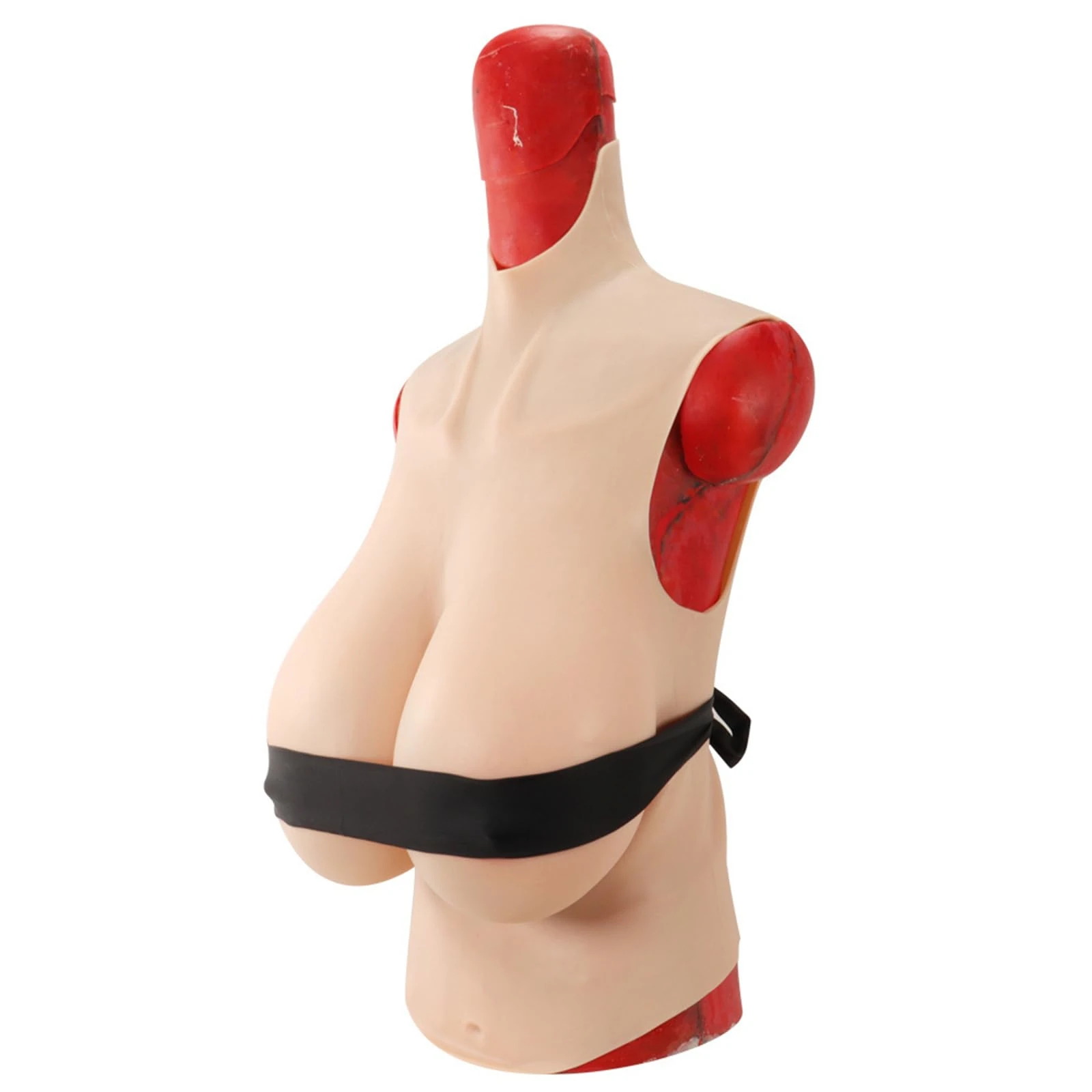 Silicone breast, Half Body K Cup Huge Fake Boobs Tits Enhancer Cosplay for Crossdresser Mastectomy