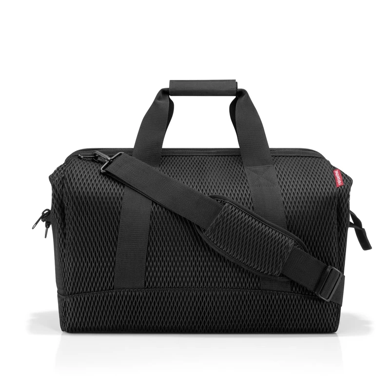 reisenthel Allrounder L - Versatile Doctor's Bag for Travel, Work or Leisure - with Functional Stylish Design, Mesh Black., Standard Size, Bag