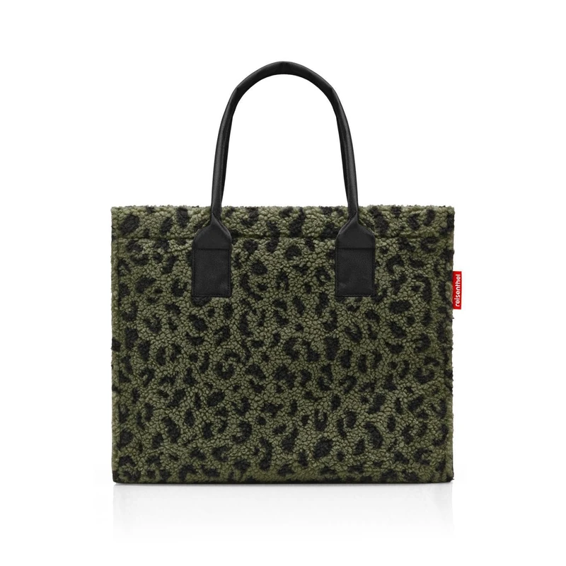 reisenthel Daily Shopper - Modern, Straightforward Shopper for Any Occasion - Practical Handbag, Large Enough for Your Shopping and Everyday Items, Teddy Leo Olive, 42 x 35 x 17 cm, Casual - Image 1