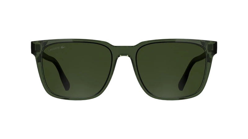 Lacoste Men's Sunglasses L6077S - Transparent Green with Solid Khaky Lens