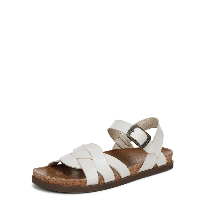 Blowfish Women's Leni Flat Sandals, Beige, Medium Fit, UK 3