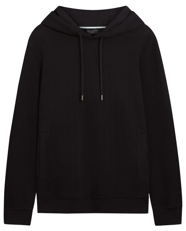 Ted Baker Men's 2809432 Skateboarding Hoodie, Black, 6