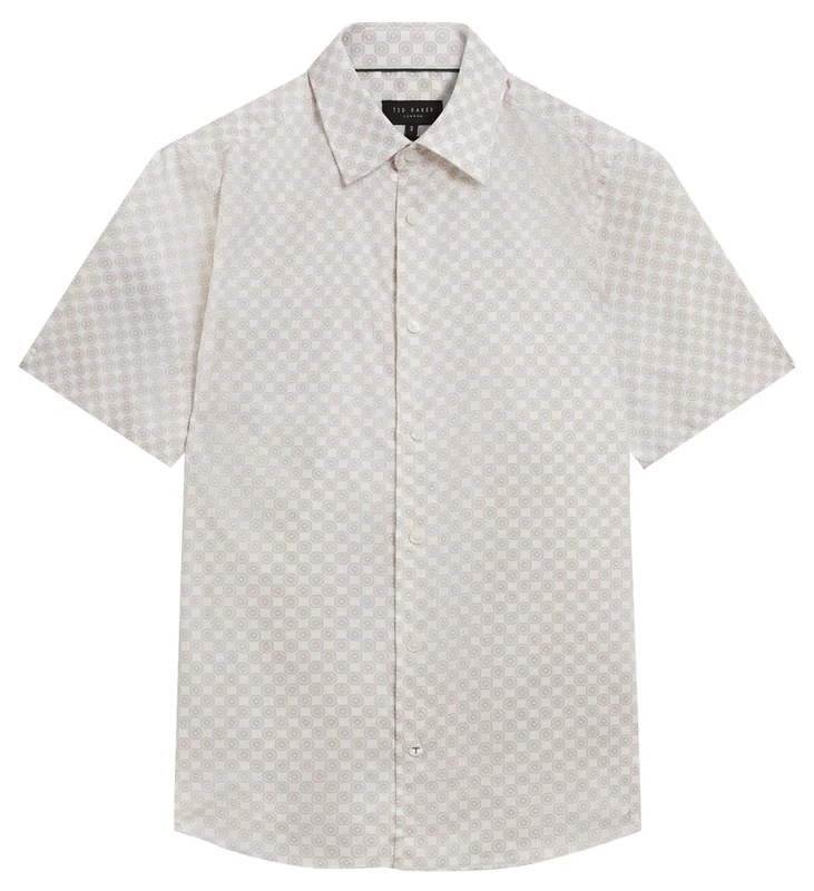 Ted Baker Men's 2817355 Dress Shirt, Taupe, 34