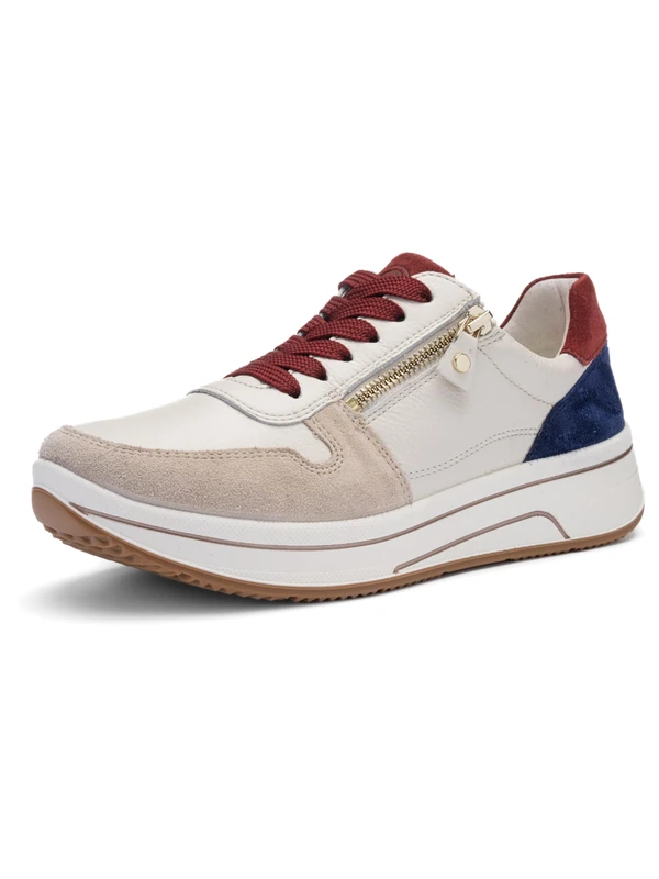 ara Women's Sapporo Trainers, Beach, Cream, Cherry, Ink, 42 EU Wide