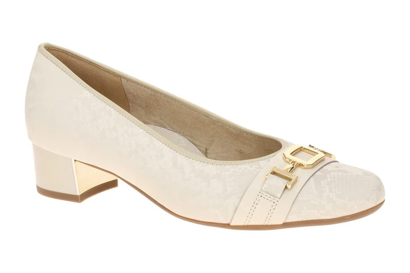 ARA Women Nizza Pump, Cream Marble, 41.5 EU Weit - Image 1