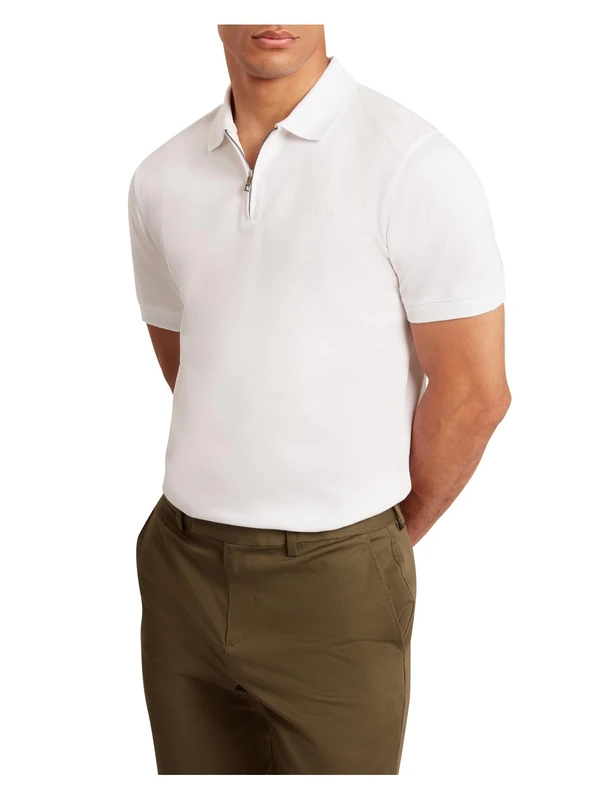 Ted Baker Men's 2807724 Polo Shirt, White, 4