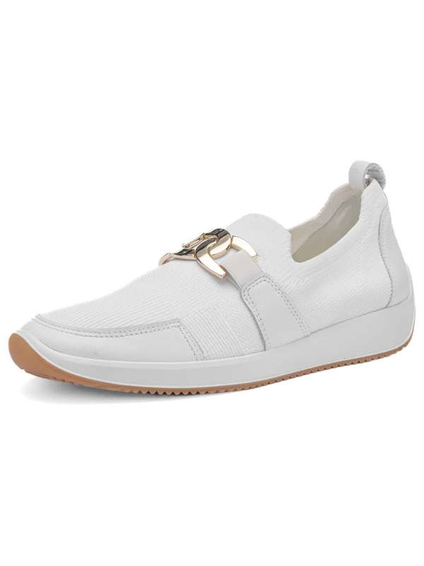 ARA Women Lissabon Loafer, White, 42.5 EU - Image 1