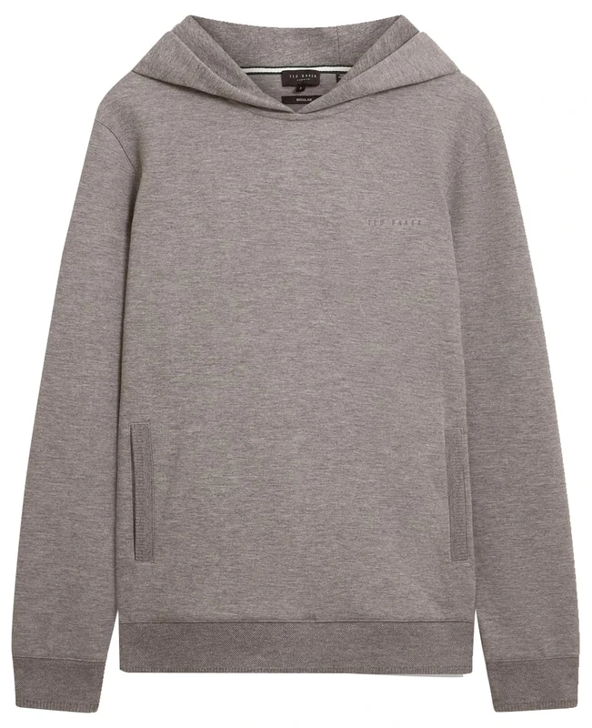 Ted Baker Men's 2809344 Skateboarding Hoodie, MID-Grey, 4