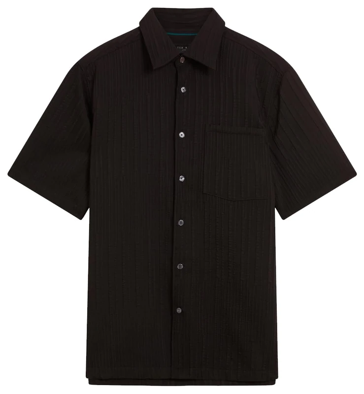 Ted Baker Men's 2812633 Dress Shirt, Black, 32