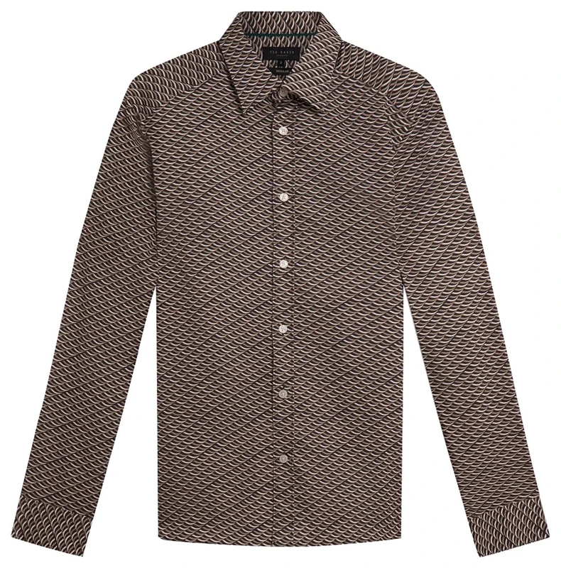 Ted Baker Men's 2817463 Dress Shirt, Multicol, 32