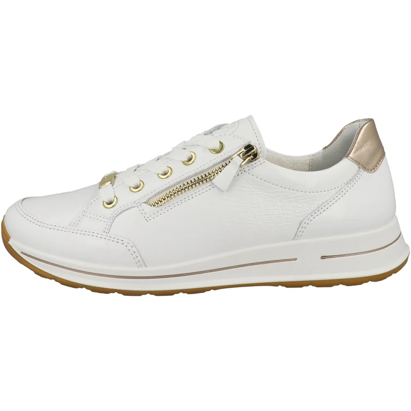 ARA Women Osaka Sneaker, White Sand, 37 EU Weit - Image 1