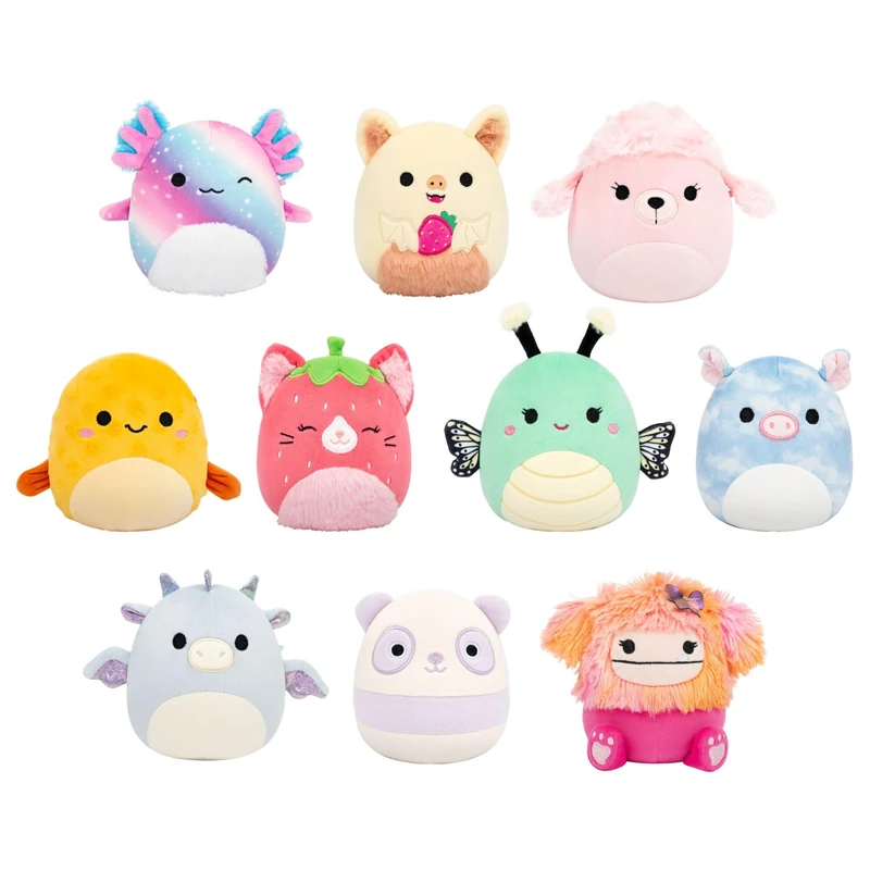 Squishmallows Original 5 Inch 10-Pack – (Amazon Exclusive) Including - Nisbet, Olma, Penny, Taysha, Chloe, Safa, Akina, Hailey, Meghan, Kenny - Offical Jazwares Plush (Little)