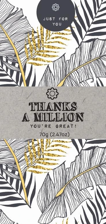 Just For You -Thanks a Million Milk Chocolate Bar 70g x 20