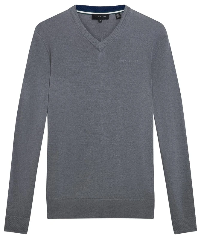 Ted Baker Men's 2819545 Shrug Sweater, MID-Grey, XL