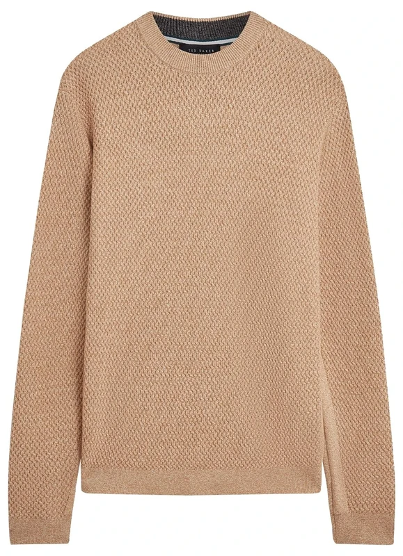 Ted Baker Men's 2817135 Shrug Sweater, Camel, XL