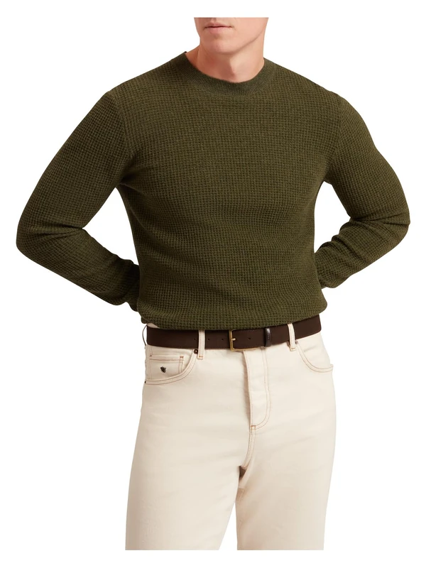 Ted Baker Men's T Stitch Crew Neck T-Shirt, DK-Green, XL