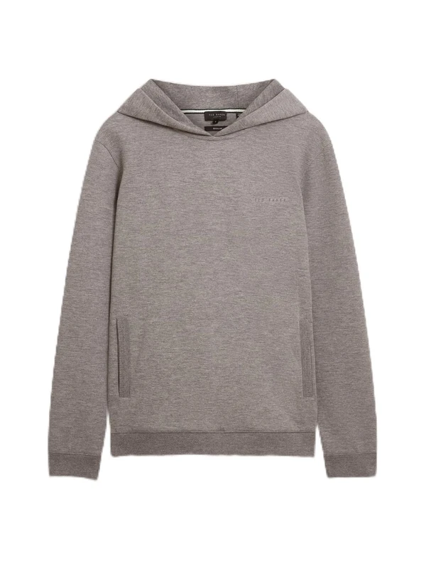 Ted Baker Men's 2809491 Skateboarding Hoodie, MID-Grey, S