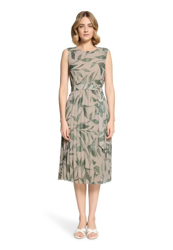 Betty & Co 1007/3260 Dress, Nature/Green, 44 Women
