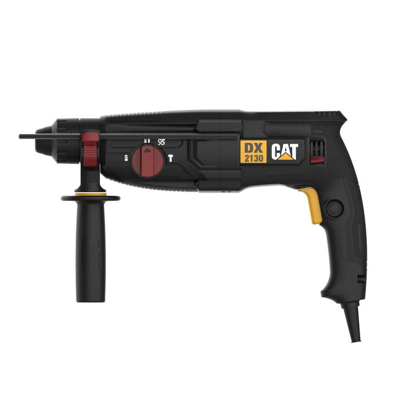CAT DX2130 Rotary Hammer 900W SDS-Plus | 3.2J Impact | 4-in-1 Drill Hammer Chisel | 28mm Masonry 30mm Wood | Variable Speed | Chisel & Drill Bit Set Included