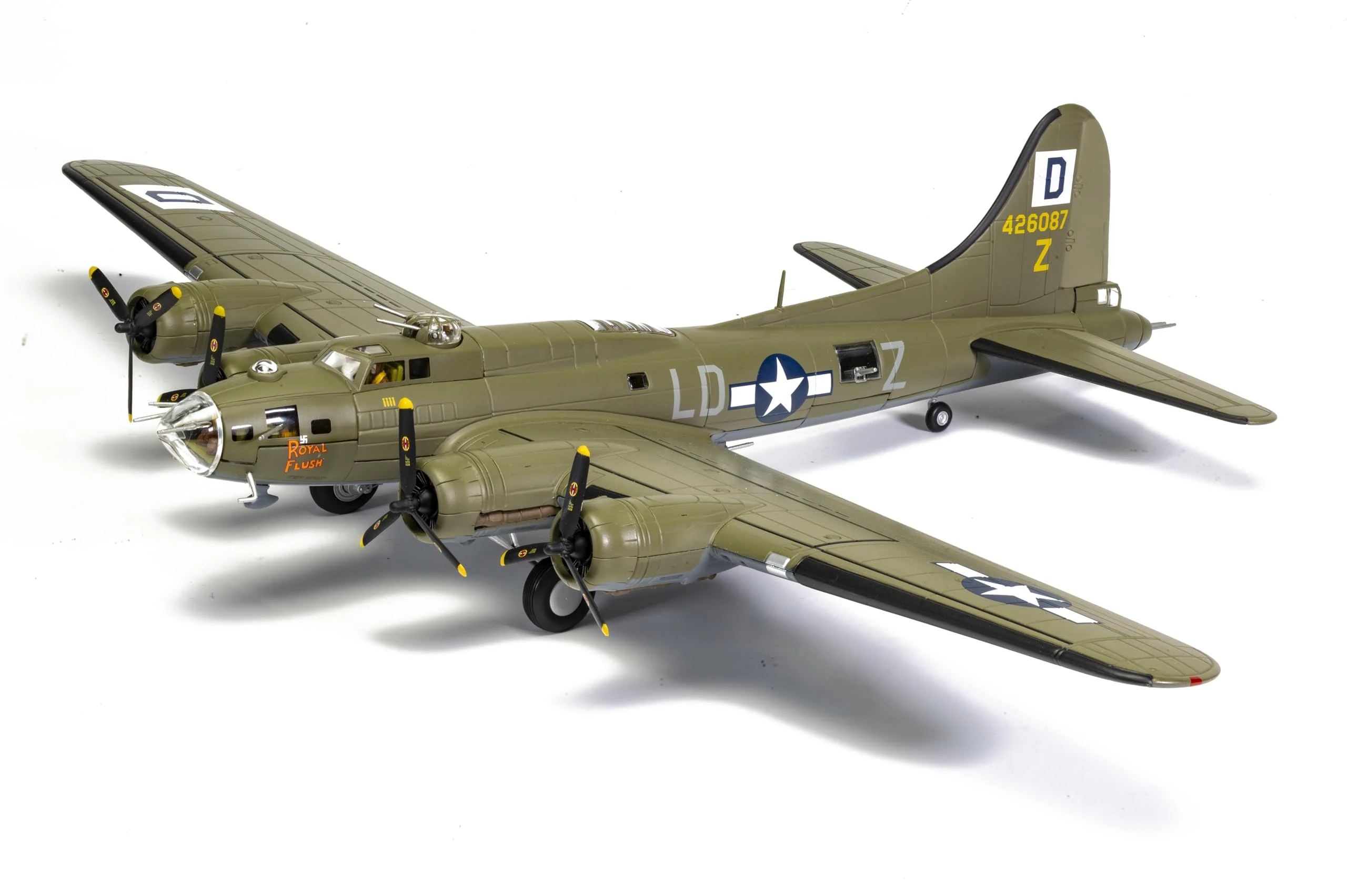 Corgi AA33322 B-17F Flying Fortress - 'Royal Flush' - Lt Robert "Rosie" Rosenthal, 100th BG, 8th Air Force, Die-cast model for 14+ years, adults and collectors