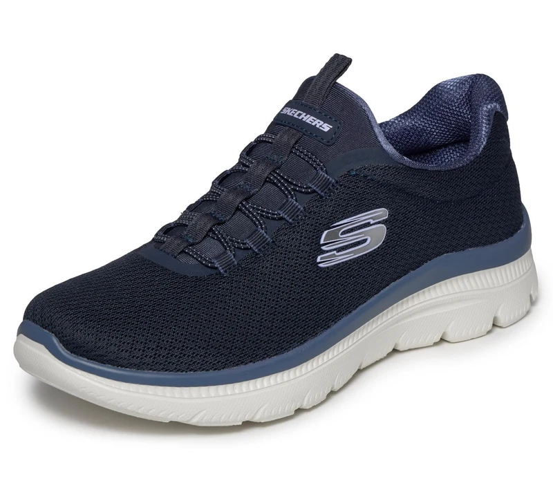 Skechers Women's Summits Plus Trainer, Navy, 7 UK