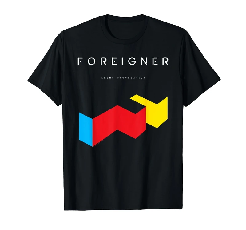 Foreigner Agent Provocateur Album Cover Vintage Band T-Shirt - Image 1