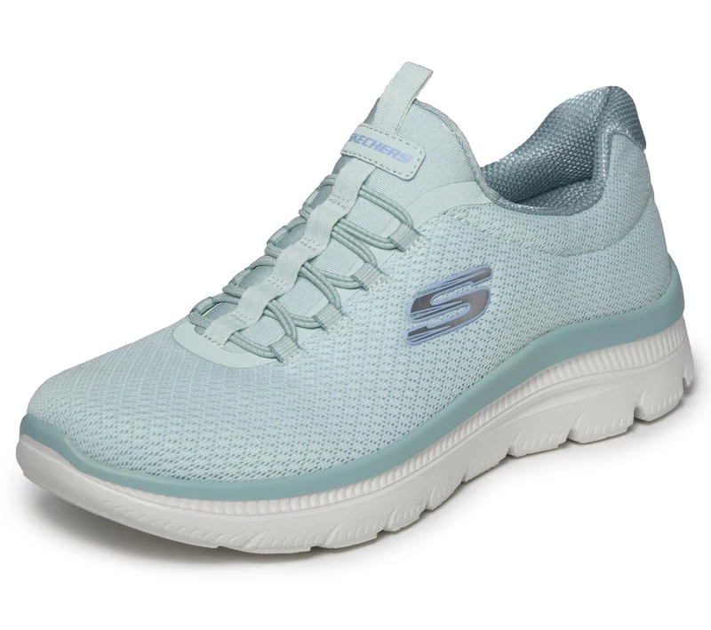 Skechers Women's Summits Plus Summer Haze Trainers, Green, 7 UK