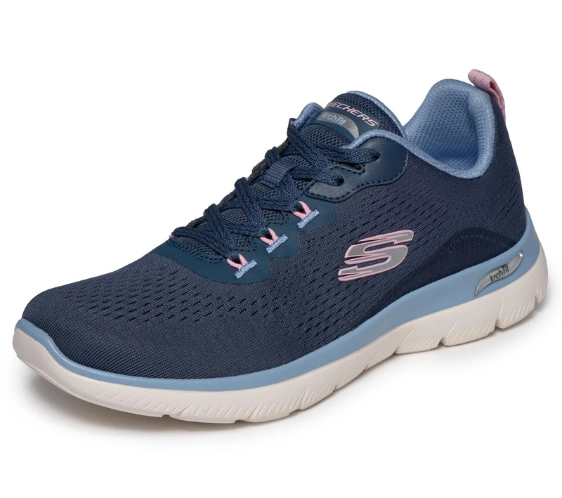 Skechers Women's Arch Fit Summits Daily Flow Trainers, Navy, 4 UK