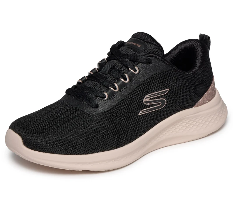 Skechers Women's Skech-LITE PRO 2.0 Brilliant Shimmer Trainers, Black, 8 UK