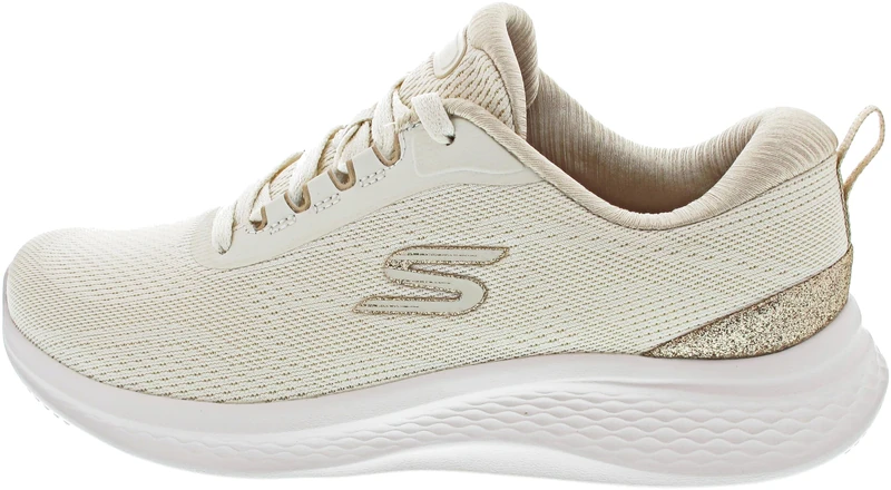Skechers Women's Skech-LITE PRO 2.0 Brilliant Shimmer Trainers, Natural, 3.5 UK
