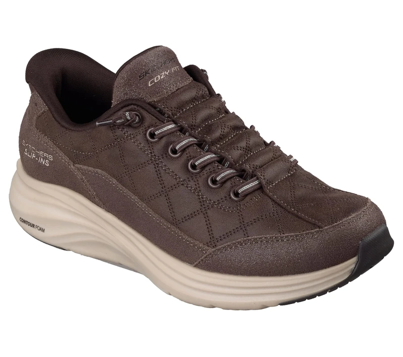 Skechers Women's Sneaker, Chocolate, 9 UK
