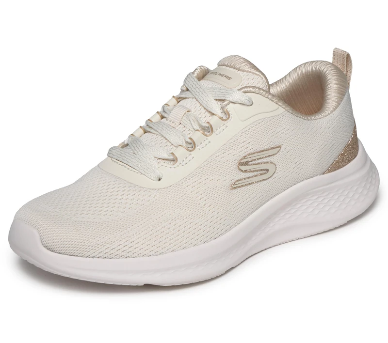 Skechers Women's Skech-Lite Pro 2.0 Brilliant Shimmer Trainers, Natural Mesh Gold Trim, 5.5 UK - Image 1