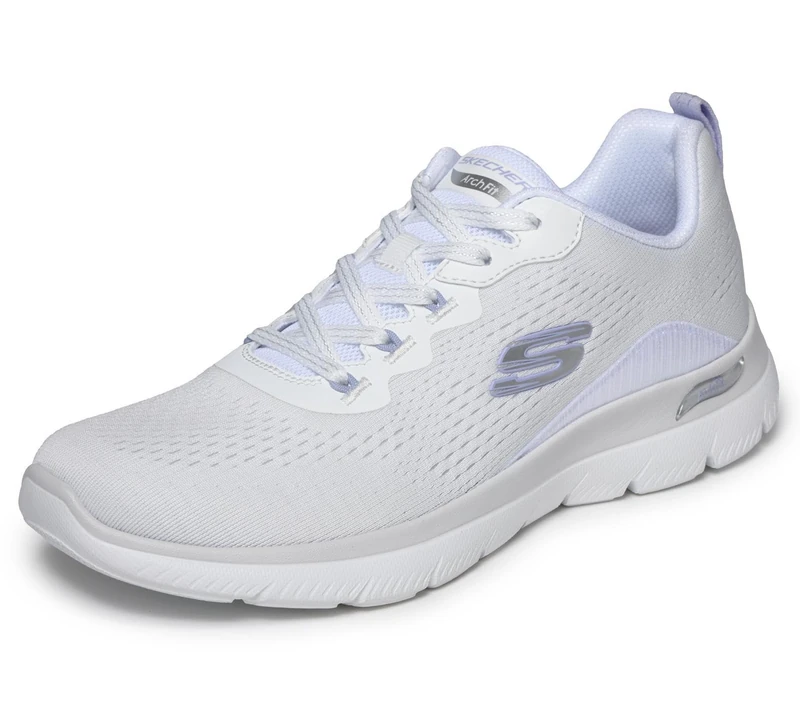 Skechers Women's Arch Fit Summits Daily Flow Trainers, White, 7.5 UK