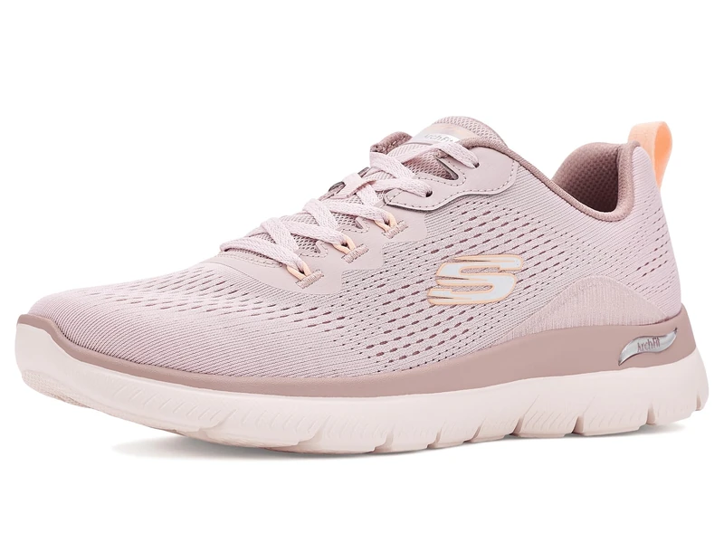 Skechers Women's Arch FIT Summits Daily Flow Trainers, Pink, 4.5 UK