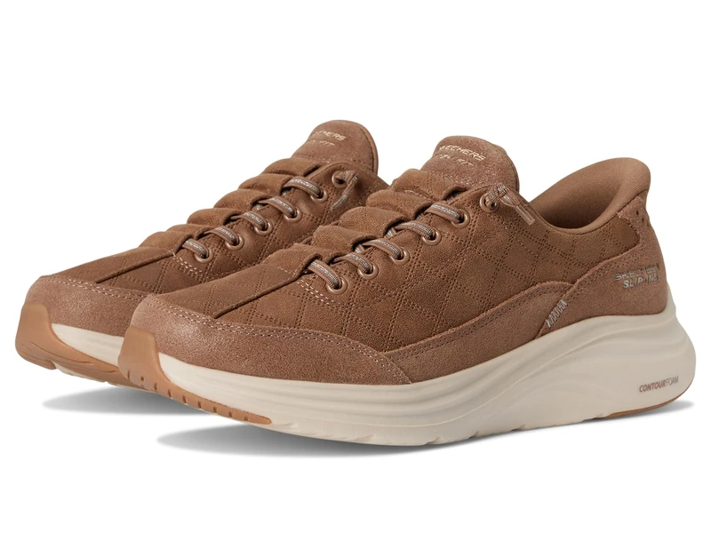 Skechers Women's Contour Foam Natural Ease Trainers, Chestnut, 8 UK