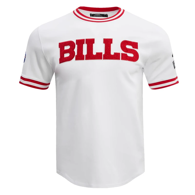 Pro Standard Mens NFL Buffalo Bills Classic Chenille Short Sleeve Tee White L