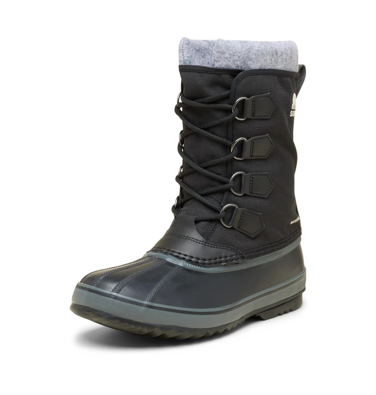 Sorel Men's 1964 Pac Nylon WP, Snow Boots, Black/Grill, 8 Regular