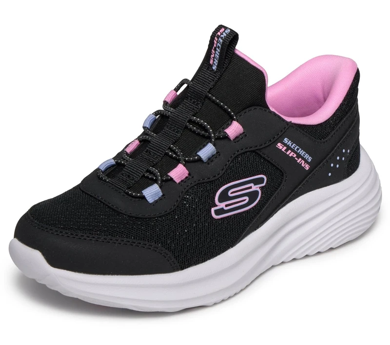 Skechers Girl's Bounder Pro Sneakers, Black, 1.5 UK Child