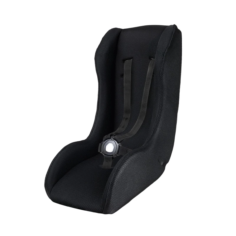 POLISPORT 8015000022 – Mini Pelican Fleece Toddler Seat Reducer with 3-Point Harness for Trailer, Stroller and Cargo Bike – Warm, Safe and Compatible for Children from 7 to 18 Months, White