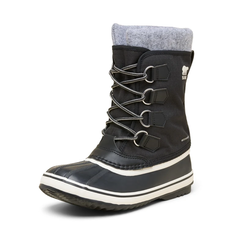 Sorel Women's Winter Carnival Boot WP, Snow Boots, Black/Grill, 7.5 Regular