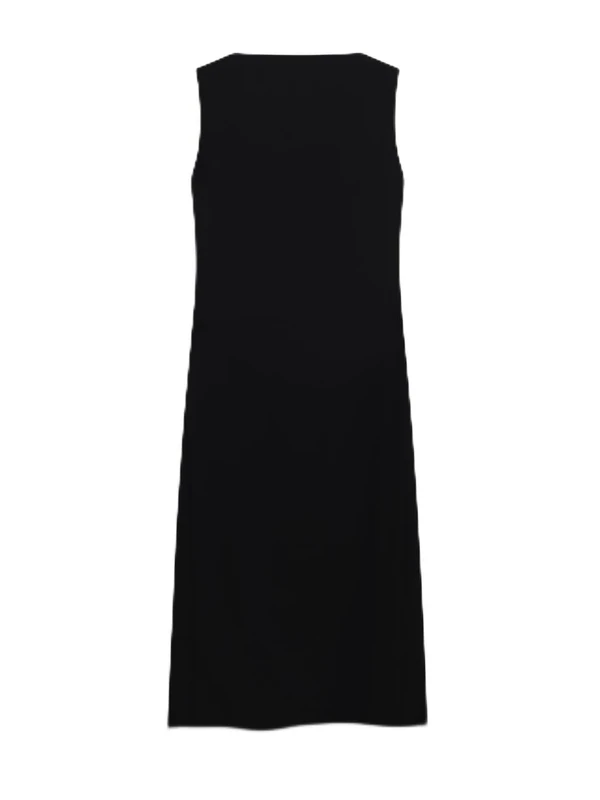 Ted Baker Women's Long Sleeve Sheer Detail Knitted Midi Dress Formal, Black, XXS