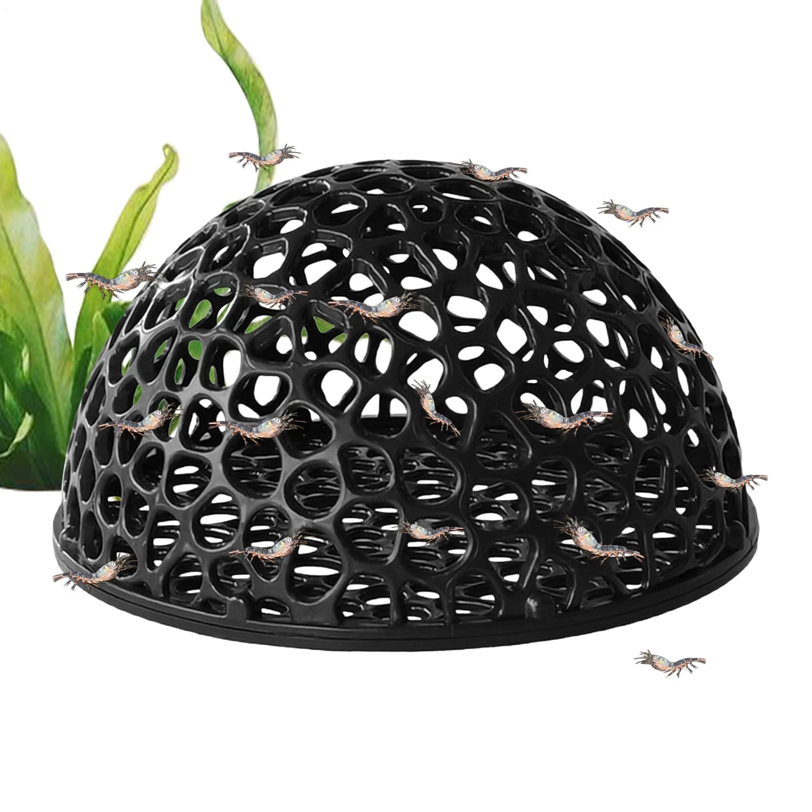 Hollow Aquarium Cave, Hollow Fish Nest, Shrimp Nest, Durable, Simulate Natural Cave Design, Crack Resistant and Fade Resistant, Easy to Install, for Small Fishs Shrimp Hide Play Rest