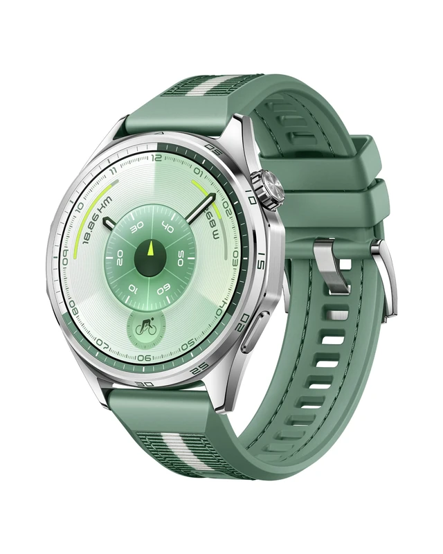 HUAWEI WATCH GT 6 GPS 46mm Smart Watch, 1.47''AMOLED Touchscreen, up to 21 days battery life, Cycling,100+ Sports Mode, iOS & Android, All-day Health Monitoring, Emotional Wellbeing, Green