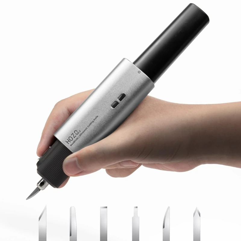HOZO NeoBlade Wireless Ultrasonic Cutter – 40kHz Vibration, 40W Smart Power, Replaceable Battery, Turbo Cooling, LED Light, 2 Cutting Modes, for 3D Printing, Resin, Dental, Carbon Fiber,Acrylic & DIY - Image 1