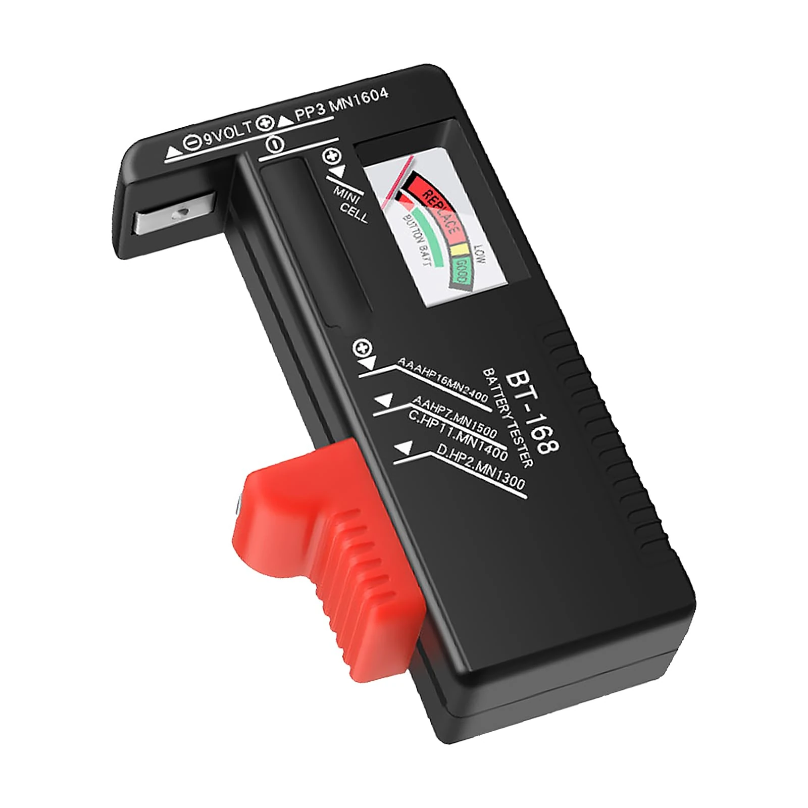 1 Pcs Universal Battery Tester, Battery Checker, BatteryTester Multi Size BatteryChecker, BatteryTester Universal BatteryChecker for AA AAA C D 9V 1.5V Button Cell Batteries (Pointer Type)