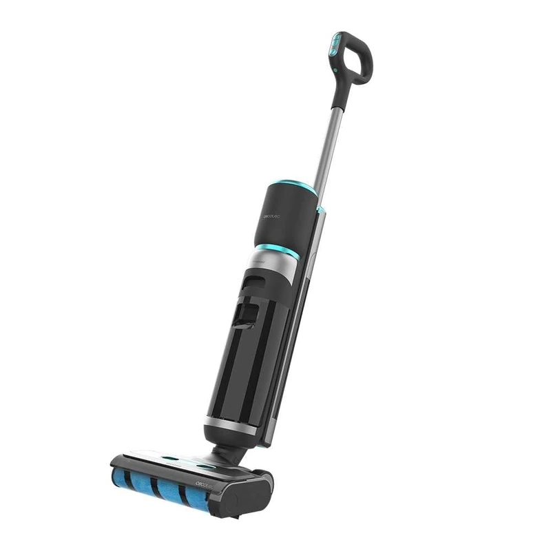 Cecotec Cordless Electric Mop with Self-Cleaning Base FreeGo Wash&Vacuum Elite. 200W, Scrubs and Vacuums at the Time, 35min Autonomy, Absorbent Roller, Clean Water Tank 700ml and Dirty 700ml