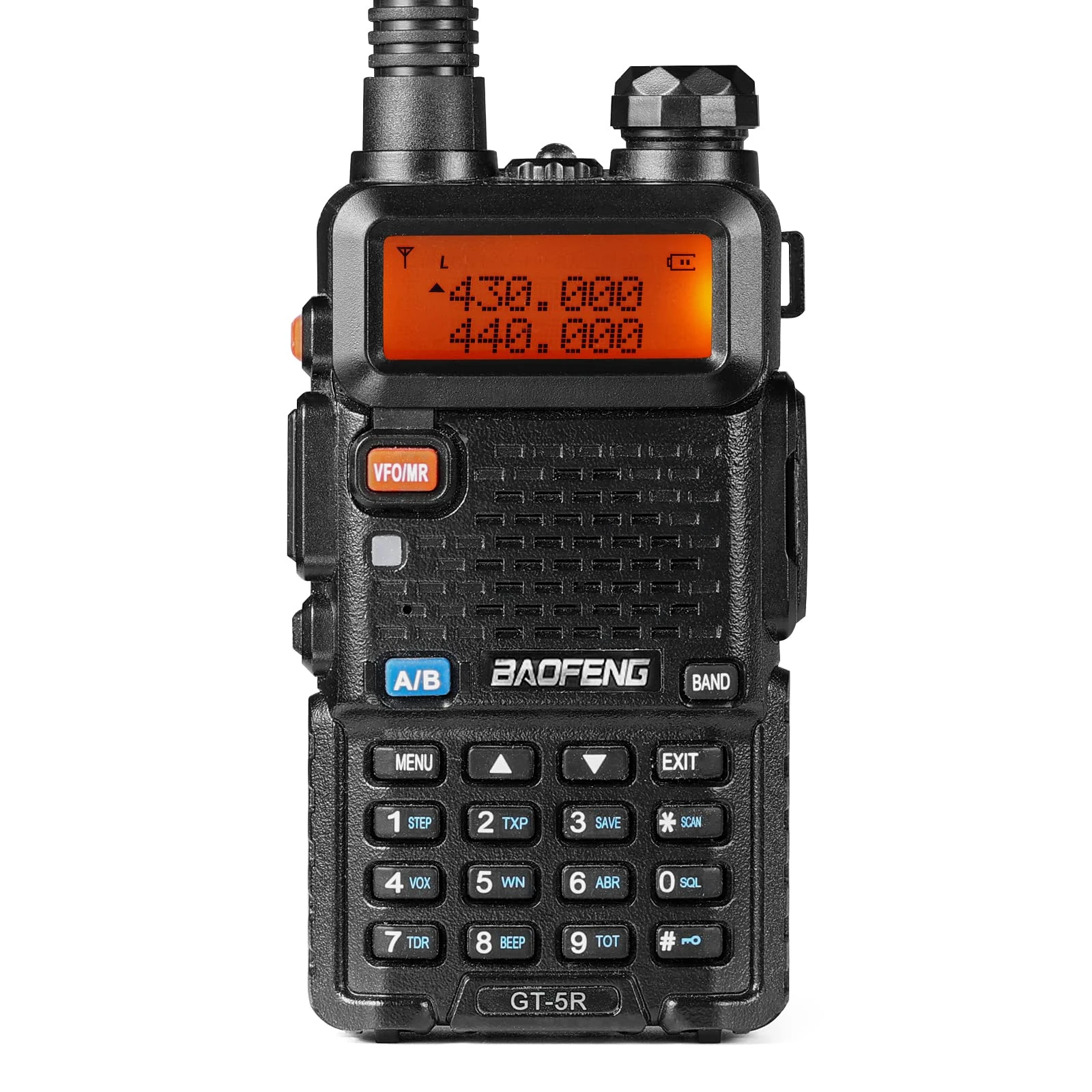 BAOFENG GT-5R Dual Band Walkie Talkie Upgraded LEGAL Two Way Radio for Adults, 144-146/430-440MHz Long Range Handheld Amateur Radio with 128 Channels, 1800mAh Battery, Headset, CHIRP Compatible